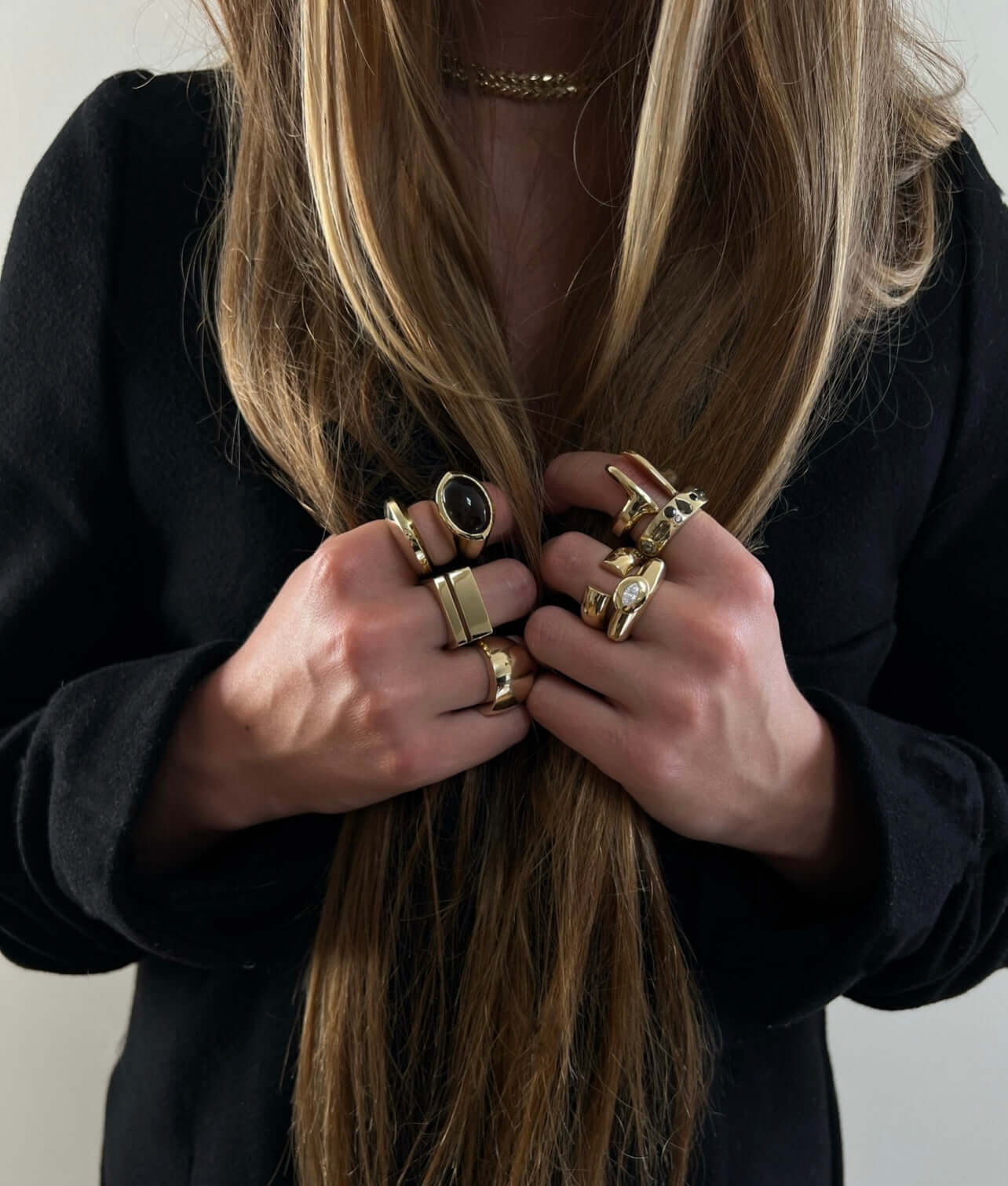 18k gold rings