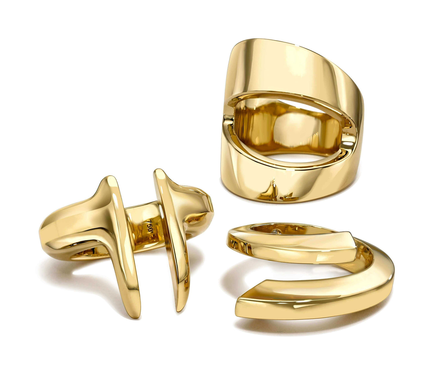 18k gold rings