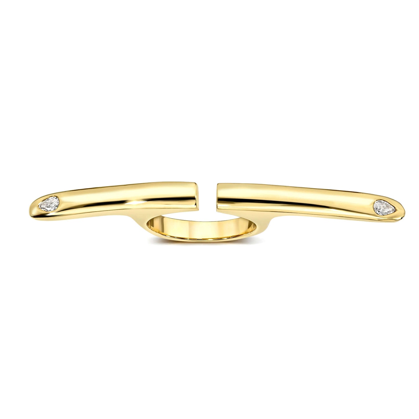 18k gold ring with diamonds