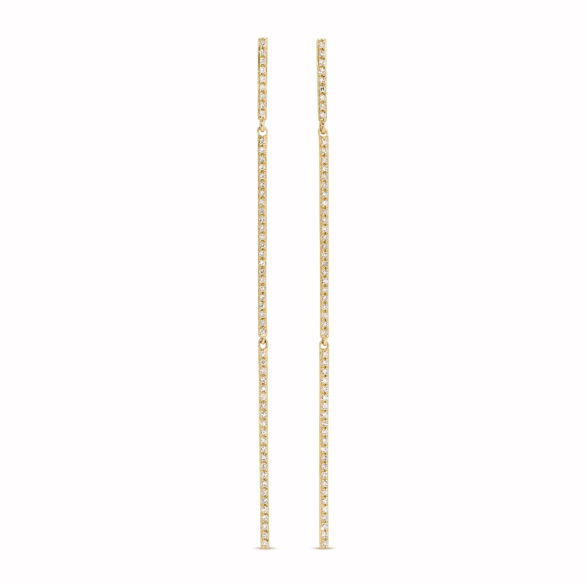 18k gold diamond earrings