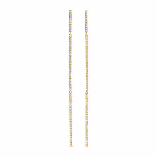 18k gold diamond earrings