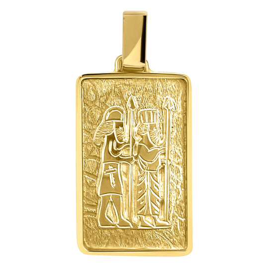 zoroastrian gold pendant