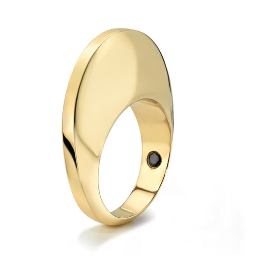 18k dome ring