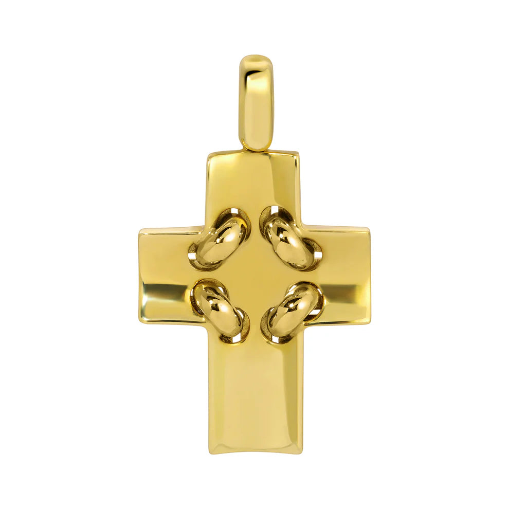 PUEBLA WEAVED CROSS PENDANT